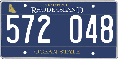 RI license plate 572048