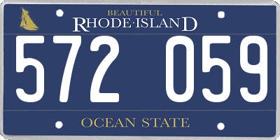 RI license plate 572059