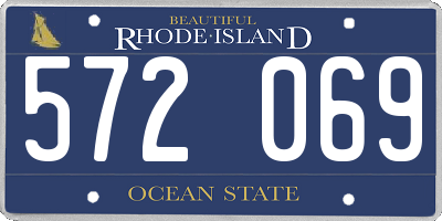 RI license plate 572069