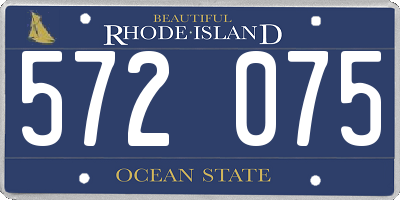 RI license plate 572075