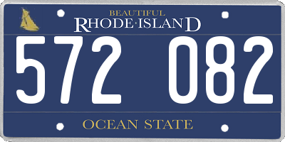 RI license plate 572082