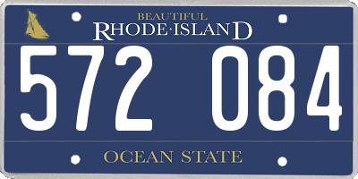 RI license plate 572084