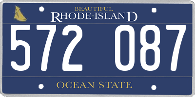 RI license plate 572087