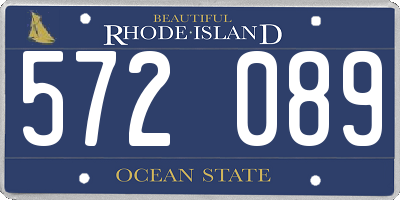 RI license plate 572089