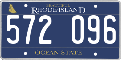 RI license plate 572096
