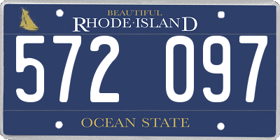 RI license plate 572097