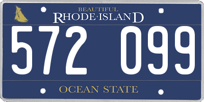 RI license plate 572099