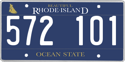 RI license plate 572101