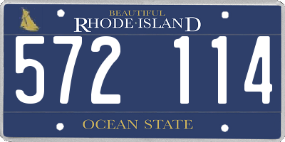 RI license plate 572114