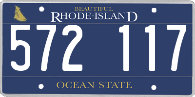 RI license plate 572117
