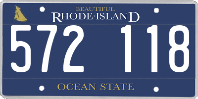 RI license plate 572118