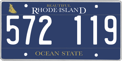 RI license plate 572119
