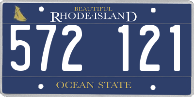 RI license plate 572121
