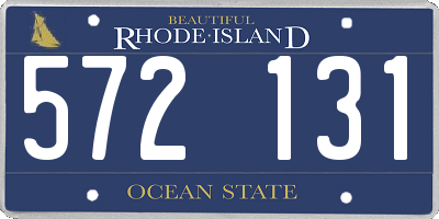 RI license plate 572131