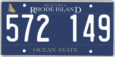 RI license plate 572149
