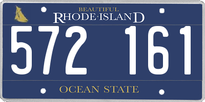 RI license plate 572161