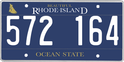 RI license plate 572164