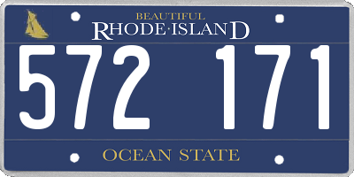 RI license plate 572171