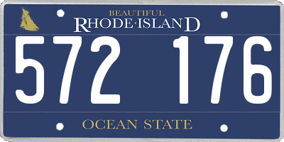 RI license plate 572176