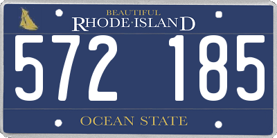 RI license plate 572185