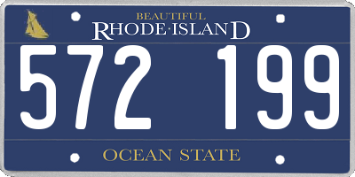 RI license plate 572199