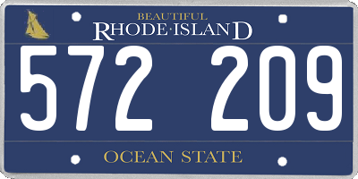 RI license plate 572209