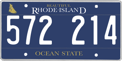 RI license plate 572214