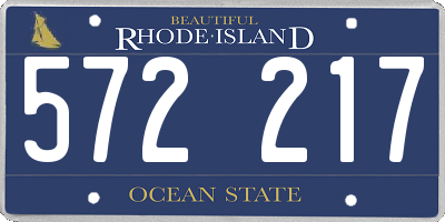 RI license plate 572217