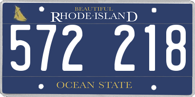 RI license plate 572218