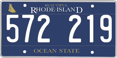 RI license plate 572219