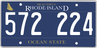 RI license plate 572224
