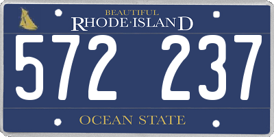 RI license plate 572237