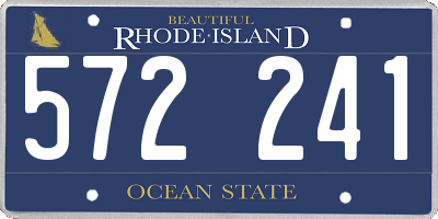RI license plate 572241