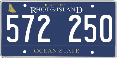 RI license plate 572250
