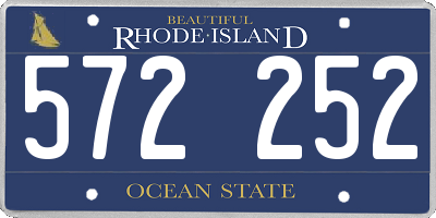 RI license plate 572252