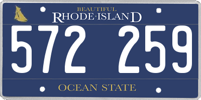 RI license plate 572259