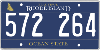 RI license plate 572264