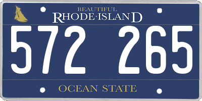 RI license plate 572265