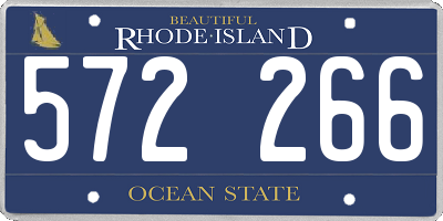 RI license plate 572266