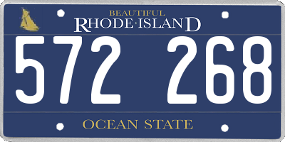 RI license plate 572268