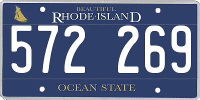RI license plate 572269