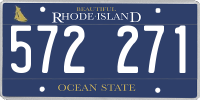RI license plate 572271