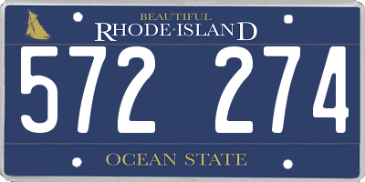RI license plate 572274