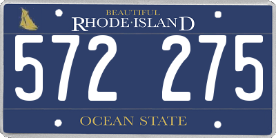 RI license plate 572275