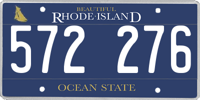 RI license plate 572276