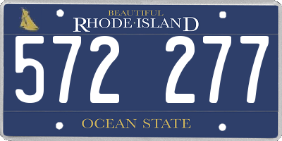 RI license plate 572277