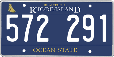 RI license plate 572291