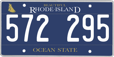 RI license plate 572295
