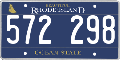 RI license plate 572298