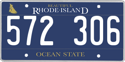 RI license plate 572306